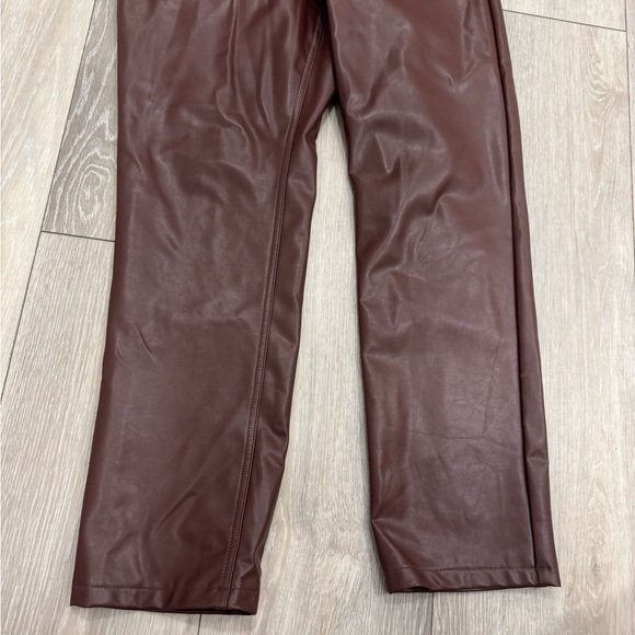 Abercrombie and fitch  faux leather  90's ultra high straight jeans size 8 - Picture 3 of 6